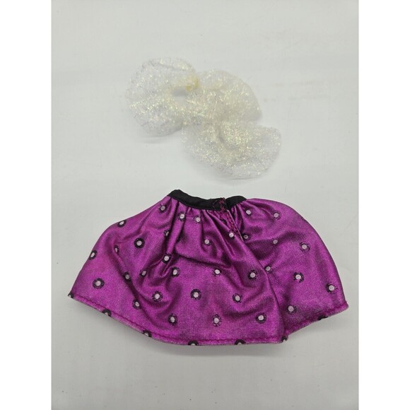 Vintage 1990 Kenner Cool Cuts Kara Doll Clothes Accessory 3pcs Skirt Scarf Comb - Picture 10 of 10